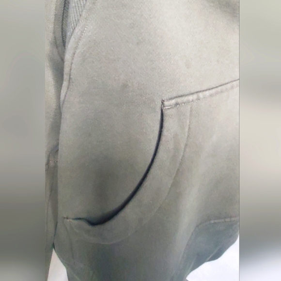 Lululemon Size XS/S Scuba Fleece Green Olive Color-Cropped Half Zip-Up - Picture 8 of 13